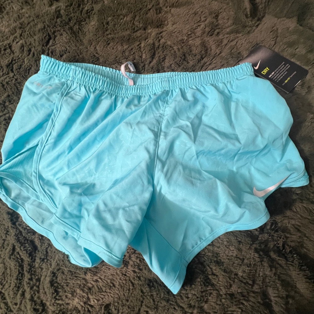 Nike Women’s Aqua Athletic Shorts - Picture 2 of 5